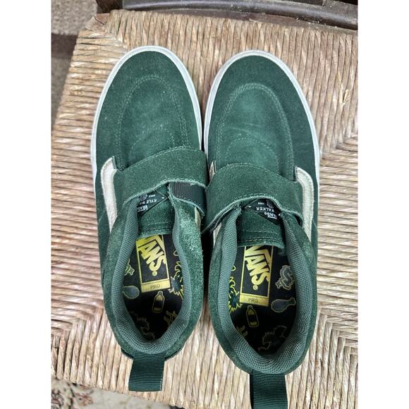 Vans Mens Kyle Walker Pro 2 Green White Suede Skateboarding Sneakers Size US 7.5 main image 4